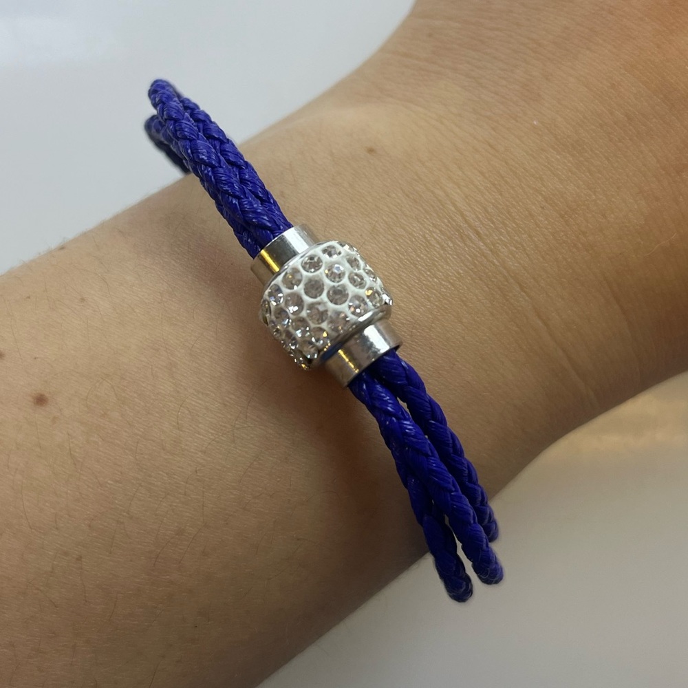 Bloomingdale's Blue Braided Bracelet HR11-1